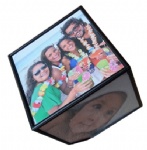 automatic rotating foto cube